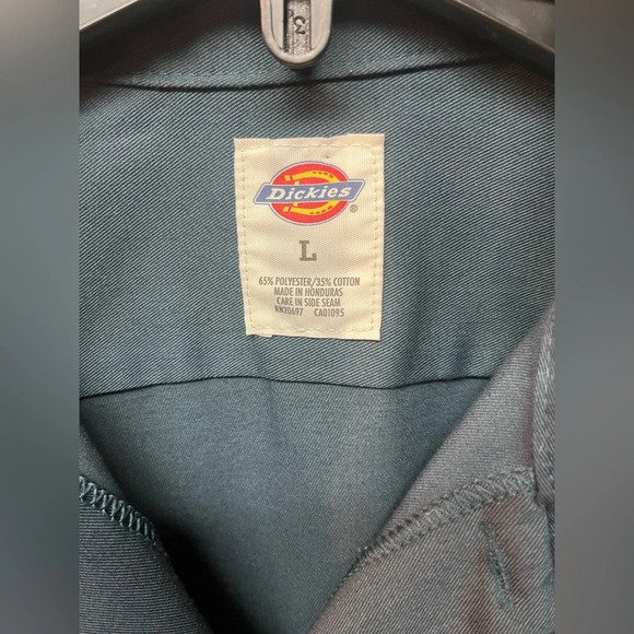 Dickies Men's Work Utility Blue Shirt Size Large - Picture 2 of 3